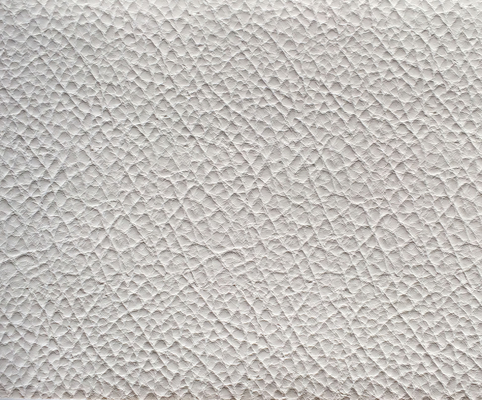 tessuto da arredamento bianco del cuoio del Faux di struttura di litchi, cuoio liscio del Faux per il sofà