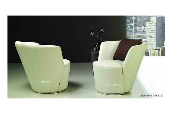 Sedie ricoperte moderne di posto unico, mobilia di cuoio della sedia della tappezzeria