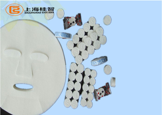Il rayon igienico 45GSM 100% ha compresso lo strato facciale della maschera della maschera di carta nel bianco