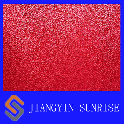 Tessuto rosso del cuoio sintetico della mobilia su ordinazione per le coperture protettive del sofà