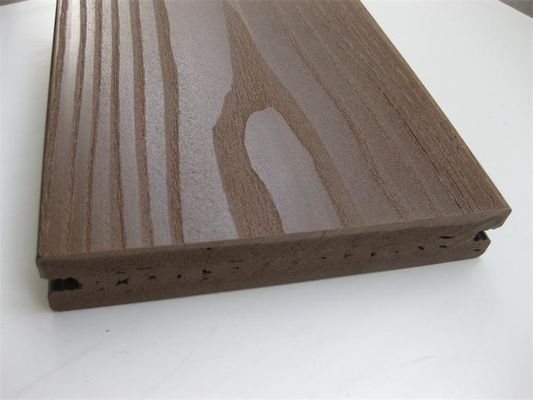 Bordi di pavimentazione esterni del vinile del PVC del solido con caffè, superficie Coextruded dell'asa