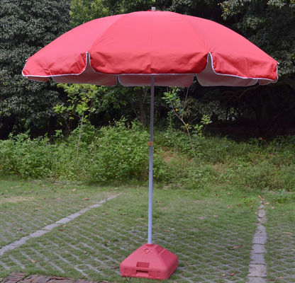 rosa antivento dell'ombrello di spiaggia della struttura d'acciaio di 420D Oxford con la base dell'acqua