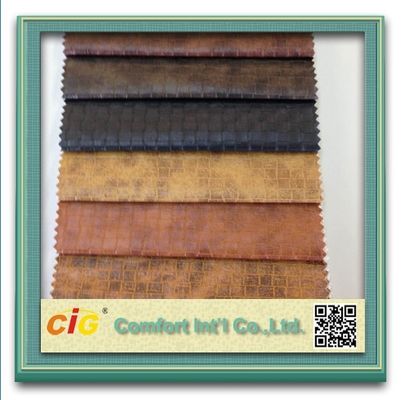 Il cuoio sintetico del PVC dell'alto grado, scintillio del PVC riveste di pelle il tessuto domestico