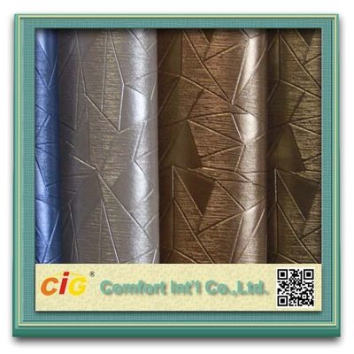 Cuoio sintetico di stampa multicolore del PVC per mobilia decorativa