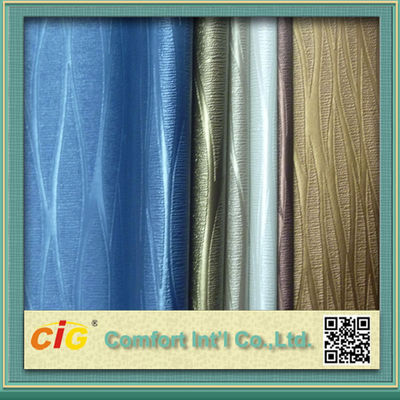 Materiale metallico del tessuto del cuoio sintetico del PVC di Waterproolf per la tappezzeria/sede di automobile delle borse