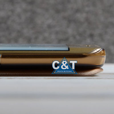 Rivestimento protettivo antiurto del cuoio dell'unità di elaborazione di vista di vibrazione unica della finestra, casi del bordo di Samsung S6